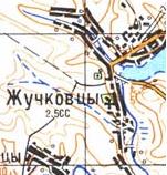 Топографічна карта Жучківців