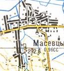 Топографічна карта Масівців