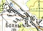 Topographic map of Bokhny