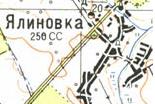 Топографічна карта Ялинівки
