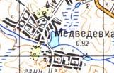 Топографічна карта Медведівки