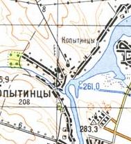 Topographic map of Kopytyntsi