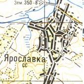 Topographic map of Jaroslavka