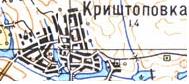 Топографическая карта Криштоповки