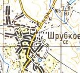 Topographic map of Shrubkiv