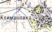 Топографічна карта Климашівки