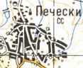 Топографічна карта Печесьок