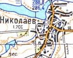 Topographic map of Mykolaiv