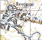 Topographic map of Jakhnivtsi