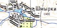 Топографічна карта Шмирок