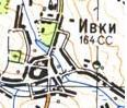 Топографічна карта Івок