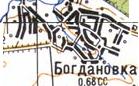 Топографическая карта Богдановки