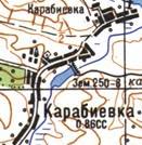 Топографічна карта Карабіївки