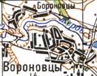 Топографічна карта Воронівців