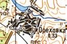 Топографічна карта Оріхівки