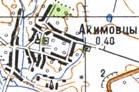 Топографічна карта Якимівців