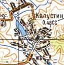 Topographic map of Kapustyn
