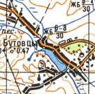 Топографічна карта Бутівців