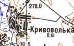 Топографічна карта Кривовілької