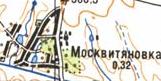 Топографічна карта Москвитянівки