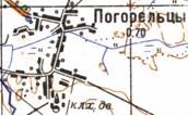 Топографічна карта Погорільців