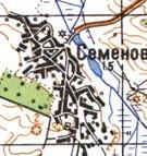 Topographic map of Semeniv