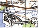 Топографічна карта Бражинців
