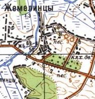 Топографічна карта Жемелинців