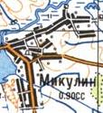 Топографическая карта Микулина