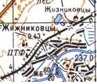 Topographic map of Zhyzhnykivtsi