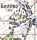 Topographic map of Bileve