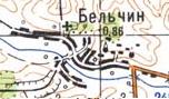 Топографическая карта Бельчина