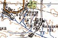 Топографічна карта Новичів