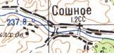 Топографічна карта Сошного