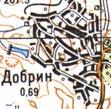 Топографическая карта Добрина