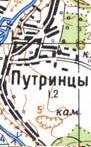 Топографічна карта Путринців
