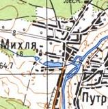 Топографічна карта Михля
