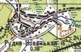 Топографическая карта Рудни-Новенькой