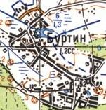 Topographic map of Burtyn