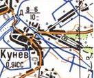 Топографическая карта Кунева