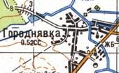 Топографічна карта Городнявки