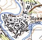 Топографическая карта Збрижа