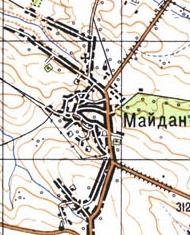 Топографическая карта Майдана-Александровского