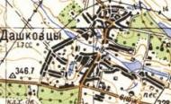 Топографічна карта Дашківців