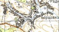 Топографическая карта Борщевки