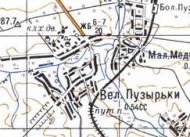 Topographic map of Velyki Puzyrky