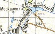 Топографическая карта Москалевки