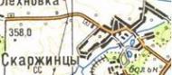 Топографічна карта Скаржинців
