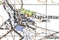 Topographic map of Kharkivtsi