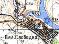 Topographic map of Velyka Slobidka